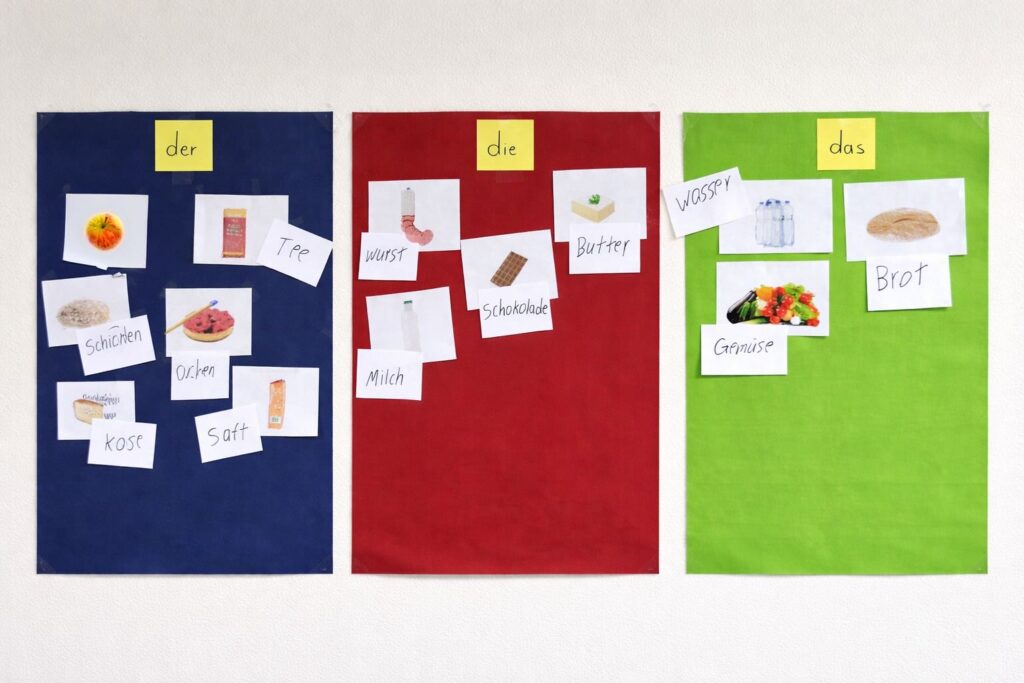 Plakate Deutsch Artikel und Lebensmittel