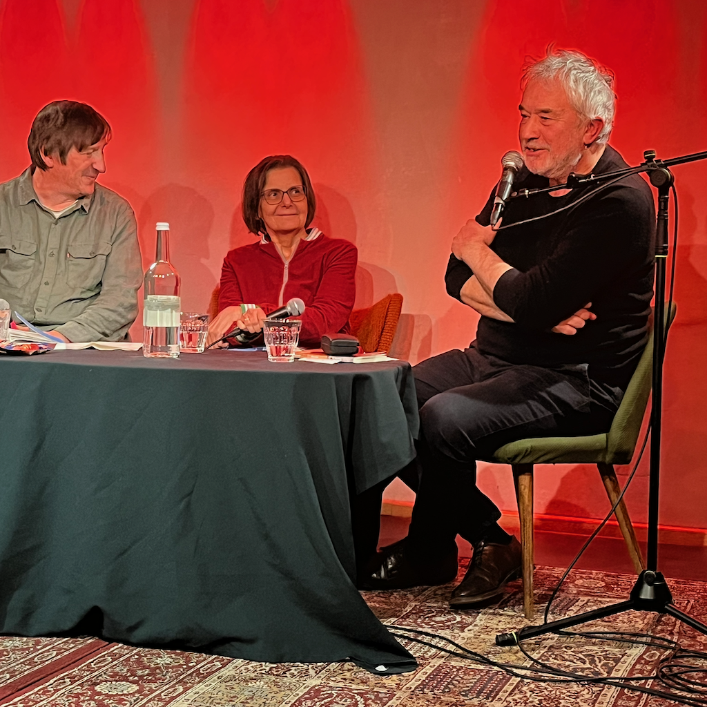 Adrian Kasnitz, Agnieszka Lessmann und Peter Rosenthal im Theater die wohngemeinschaft
